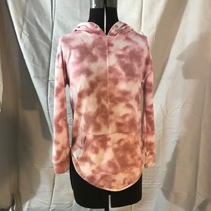 Pink Tie Dye Sweatshirt / Poof / Small